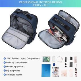 img 2 attached to 🎒 LOVEVOOK Laptop Backpack - Unisex College School Bookbag for Work, Travel, Anti-Theft, and Computer