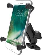 secure your large phone with ram mounts x-grip: diamond base ram-b-102-un10u with medium arm logo