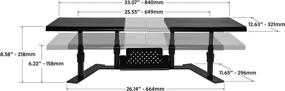 img 3 attached to 💻 Allsop 31883 Metal Art ErgoTwin Dual Monitor Stand: Organize and Optimize Your Workspace!