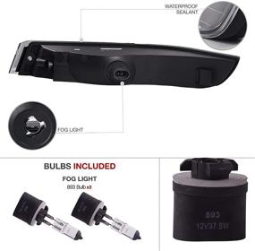 img 2 attached to Высококачественные противотуманные фары для Chevy Impala 2000-2005 (Оригинальный стиль с прозрачными линзами и лампами 893 12V 37.5W) - Обеспечьте улучшенную видимость!