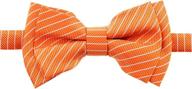 🎀 upgrade your style with retreez stylish stripes microfiber pre tied bow ties for boys logo