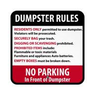 dumpster residents violators prosecuted aluminum logo