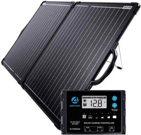 img 4 attached to 🌞 PowerECO 100W Portable Solar Panel Kit with Waterproof 20A 12/24V PWM Charge Controller - Lightweight and Efficient