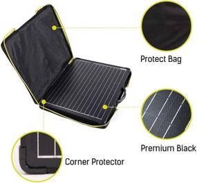 img 1 attached to 🌞 PowerECO 100W Portable Solar Panel Kit with Waterproof 20A 12/24V PWM Charge Controller - Lightweight and Efficient