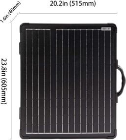 img 3 attached to 🌞 PowerECO 100W Portable Solar Panel Kit with Waterproof 20A 12/24V PWM Charge Controller - Lightweight and Efficient