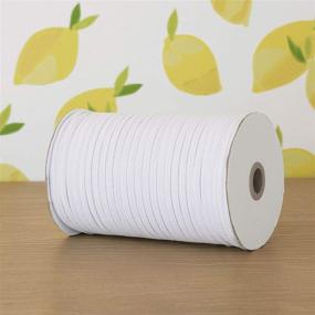 img 1 attached to 📦 Plankroad Home Outlet: USA Shipping - 175 Yards of White 1/4" Elastic Cord