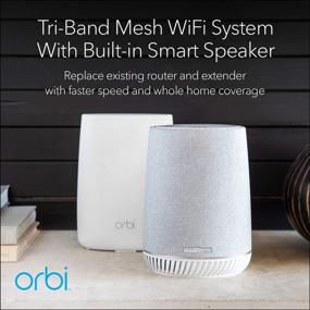 img 3 attached to 🔊 NETGEAR Orbi Voice AC3000 - Mesh WiFi System with Alexa, Harman Kardon Speaker & Fastest WiFi Router
