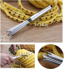 img 1 attached to 🍍 Quick and Easy Pineapple Eye Peeling with Antrader Creative V-shaped Gouging Tool