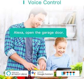 img 2 attached to 🚪 Lomota Smart Wi-Fi Garage Door Opener Remote with Tuya Smart Life APP Control, Compatible with Alexa, Google Assistant, No Hub Required for Hassle-Free Setup