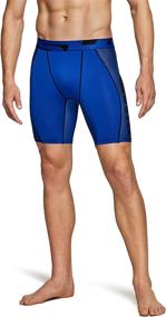 img 3 attached to 🩲 TSLA Men's Athletic Compression Shorts - 1, 2, or 3 Pack | Performance Active Cool Dry Running Tights for Sports