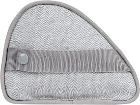 img 2 attached to Enhance Tablet Viewing Comfort with LapGear Heritage Microbead Pillow Stand - Gray Herringbone Design - Style No. 35608