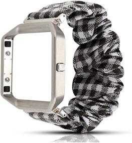 img 4 attached to Hengkang Fit For Fitbit Blaze Watch Band With Frame Wearable Technology