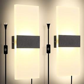 img 4 attached to Акриловый выключатель Modern Sconce Indoor