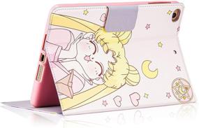 img 3 attached to Besoar Sailor Girl Cartoon Cute 3D Leather Silicone Case for iPad Mini 5/4/3/2/1 - Designer Character, Funny, Fun, Kawaii Cover for Girls, Women, Kids, Boys - Compatible with iPad Mini 1 2 3 4 5