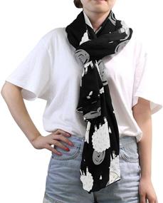 img 2 attached to XMCL Periodic Element Scarves Lightweight Women's Accessories in Scarves & Wraps