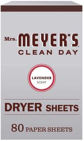 img 4 attached to 🌿 80 Count Mrs. Meyer's Clean Day Dryer Sheets: Lavender Scented, Reduces Static, Cruelty Free Formula Infused with Essential Oils