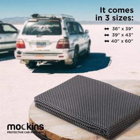 img 3 attached to 🚗 Enhanced Car Roof Mat - 36x39" Anti-Slip Grip & Extra Cushioning | Ideal for Car Roof Storage Cargo Bags | SUVs, Trucks, or Any Vehicle