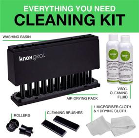 img 1 attached to Knox Vinyl Record Cleaner Spin Kit: Complete Washer Basin, Air Drying Rack, Cleaning Fluid, Brushes, Rollers Dryer, and Microfiber Cloths – Effectively Washes and Dries 7”, 10”, and 12” Discs