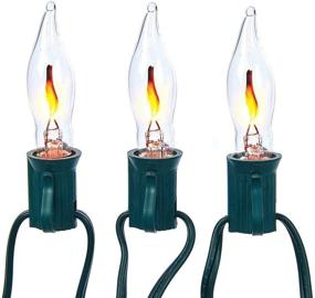 img 3 attached to 🔥 Dobar 10-Count Flicker Flame String Lights for Holiday Pride - UL Listed, Indoor/Outdoor Safe - Set of 10