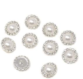 img 4 attached to 💎 Honbay Set of 10 Rhinestone Button Embellishments