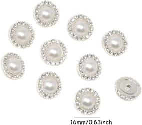 img 3 attached to 💎 Honbay Set of 10 Rhinestone Button Embellishments