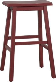 img 4 attached to 🏡 Red Cottage Wood Bar Stool, 29"H by Amazon Brand - Stone & Beam