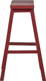 img 3 attached to 🏡 Red Cottage Wood Bar Stool, 29"H by Amazon Brand - Stone & Beam