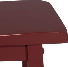 img 2 attached to 🏡 Red Cottage Wood Bar Stool, 29"H by Amazon Brand - Stone & Beam