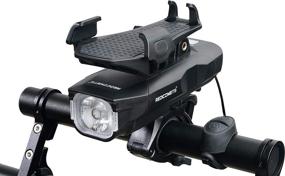 img 4 attached to 🚲 Redcomets 4-in-1 Multi-Functional Bicycle Light: USB Charger, Phone Mount, Headlight, Horn, Power Bank