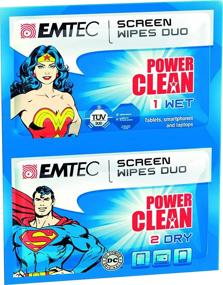 img 1 attached to 🧼 EMTEC Power Clean Wet and Dry Wipes Duo: The Ultimate Cleaning Solution for All Surfaces