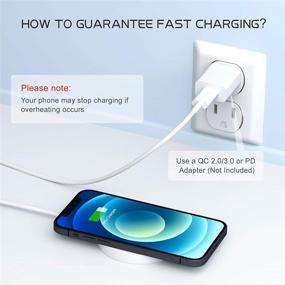 img 1 attached to 🔌 Qi-Certified Wireless Charger for iPhone 12/12 pro, Magnetic Fast Charging Pad, Compatible with Mag-Safe Charger, for iPhone 12 Pro Max/12 mini/12/12 Pro/AirPods Pro (No AC Adapter)