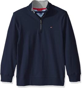 img 1 attached to 👕 Boys' Clothing and Sweaters - Tommy Hilfiger Quarter-Zip Heather Sweater