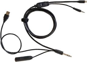 img 4 attached to 🔌 Flitecordr (5ft) - Aircraft Cockpit Audio ATC Intercom Recording Cable for GoPro Hero 3, Hero 3+, Hero 4, and Smartphones