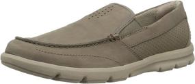 img 4 attached to CLARKS Jarwin Loafer Nubuck Medium Men's Shoes - Comfort meets classic style