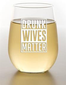 img 2 attached to 15oz Funny Wine Glass - Drunk Wives Matter - Ideal Gift for Mom, Her Birthday or Wife