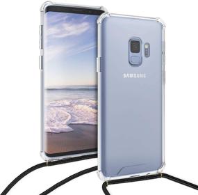 img 1 attached to kwmobile Clear TPU Phone Cover with Crossbody Strap for Samsung Galaxy S9 - Transparent/Black - Enhanced SEO