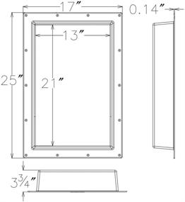 img 3 attached to Rectangle Shower Niche Single Shelf