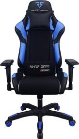 img 3 attached to 🎮 Raynor Gaming Energy Pro Series Gaming Chair - Ergonomic Outlast Technology, High-Back Racing Style, Height Adjustable, 4D Armrests, Mesh & PU Leather, Lumbar Support Cushion & Headrest Pillow, Blue