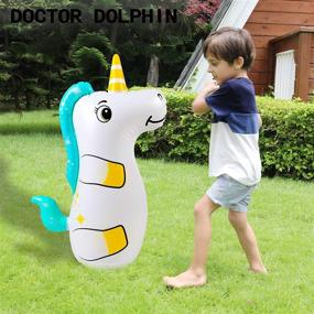 img 3 attached to Doctor Dolphin Inflatable Punching Unicorn