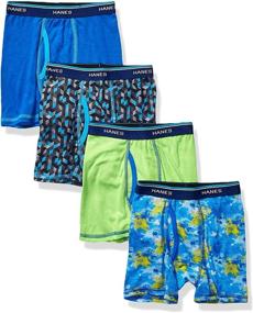 img 2 attached to Hanes Boys Boxer Briefs Assorted