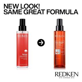 img 3 attached to 💆 Redken Frizz Dismiss Instant Deflate Oil-In-Serum: Tame Frizzy Hair and Enhance Smoothness & Shine with Babassu Oil, Sulfate Free!