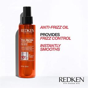 img 1 attached to 💆 Redken Frizz Dismiss Instant Deflate Oil-In-Serum: Повинуйтеся волосы и улучшите шелковистость и блеск с маслом бабассу, без сульфатов!