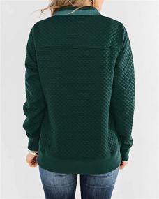 img 3 attached to Chuanqi Quilted Sweatshirts Outdoor Pullover