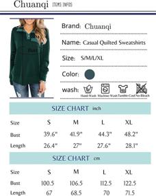 img 1 attached to Chuanqi Quilted Sweatshirts Outdoor Pullover