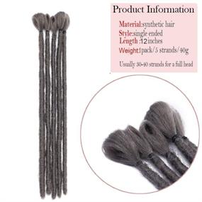 img 2 attached to Dreadlock Extensions Extension Resistant Synthetic