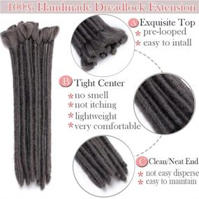 img 3 attached to Dreadlock Extensions Extension Resistant Synthetic