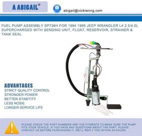 img 3 attached to 🔧 Optimized Fuel Pump Hanger: 5003861AA SP736H YJ for Jeep Wrangler 2.5L 4.0L 1991-1995 (20 Gallon)