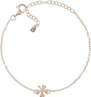 vivid&amp;keith swarovski zirconia charm bracelet for women - 925 sterling silver jewelry 18k plated, adjustable logo