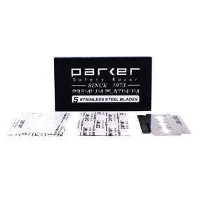 img 2 attached to 100 Count | Parker Safety Razor Double Edge Blades | Premium Platinum Stainless Steel with PTFE, Tungsten & Chromium Coating | Smooth & Comfortable Shaves