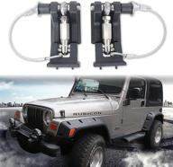 🔒 sukemichi tj hood latches for jeep wrangler: locking upgrade to eliminate hood flutter bounce - 1997-2006 jeep wrangler, 1pair logo